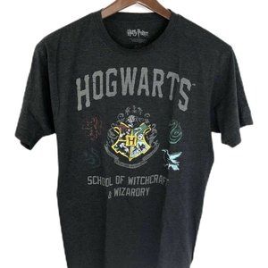 Harry Potter Hogwart School Crest Tee T-Shirt Sz L